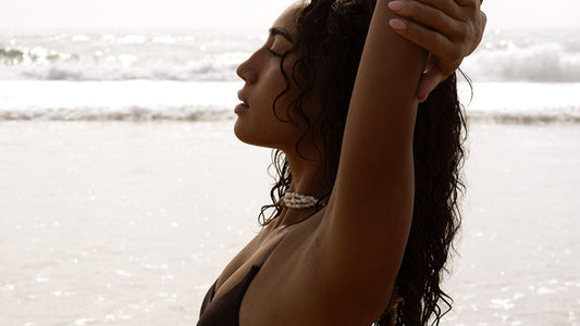 BEACH YOGA POSE
