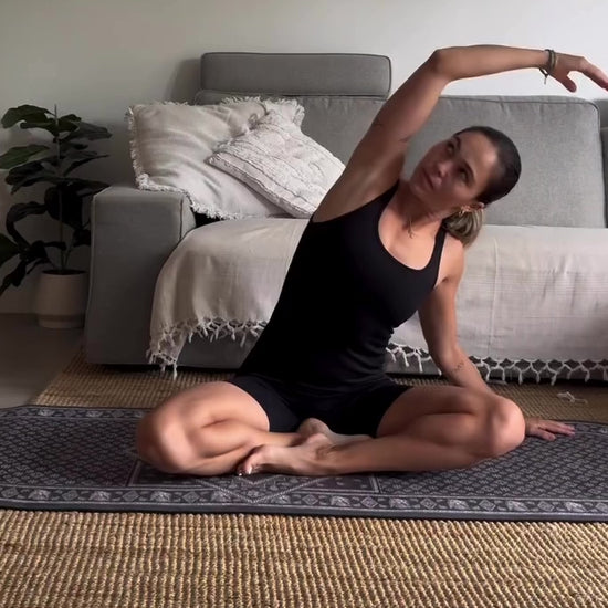 Yoga flow on SunHawk Yoga Mat