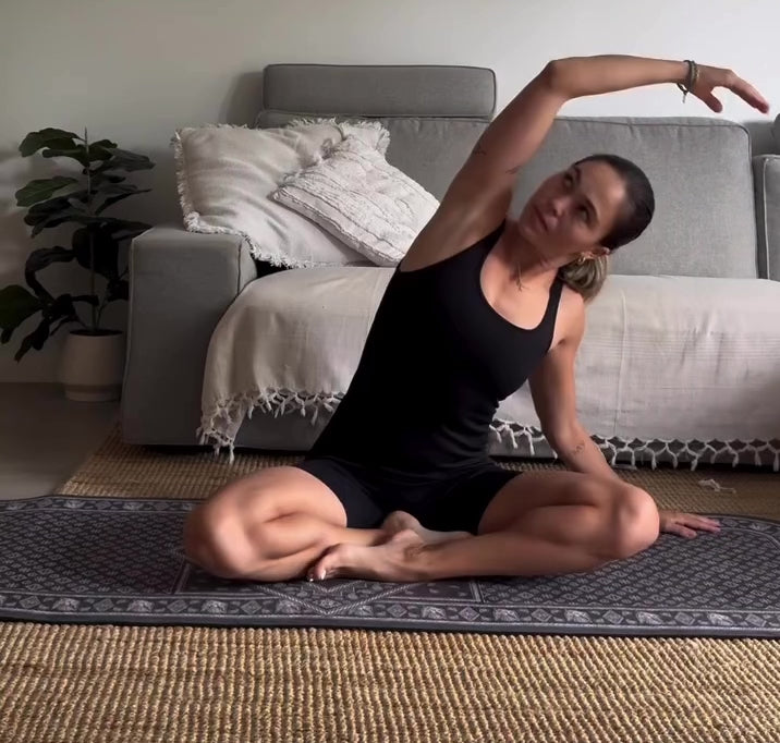 Yoga flow on SunHawk Yoga Mat